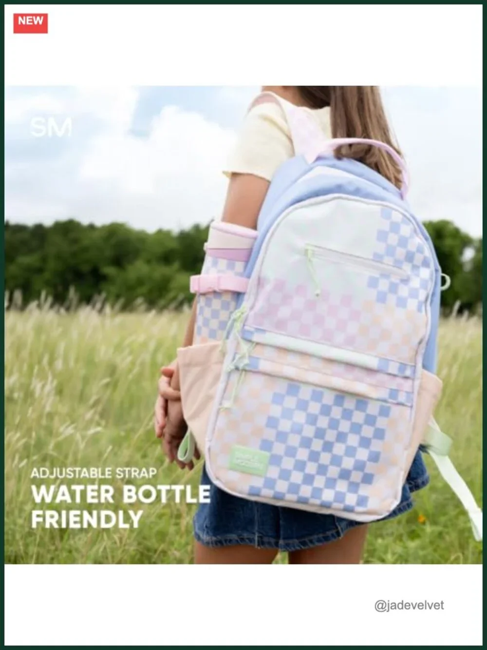 Medium 20L School Backpack with Padded Laptop Sleeve, Water-Resistant Cordura